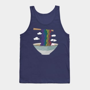 Japanese Rainbow Seigaiha Ramen Tank Top